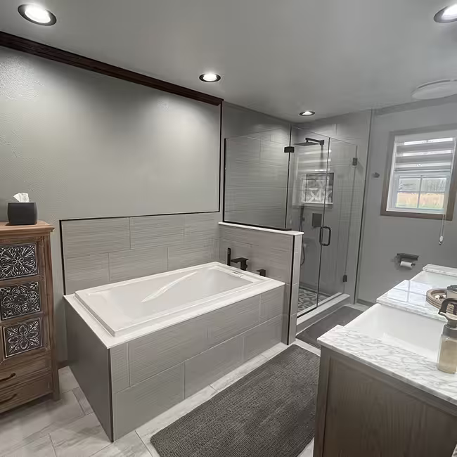 Bathroom remodel by Built Clough