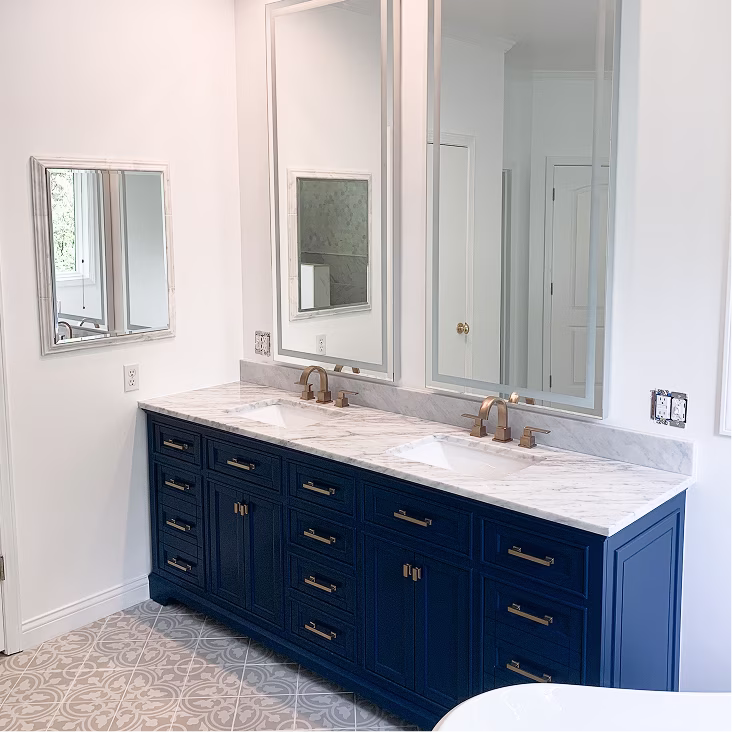 Lake Chautauqua bathroom remodel in Carbondale, IL by Built Clough